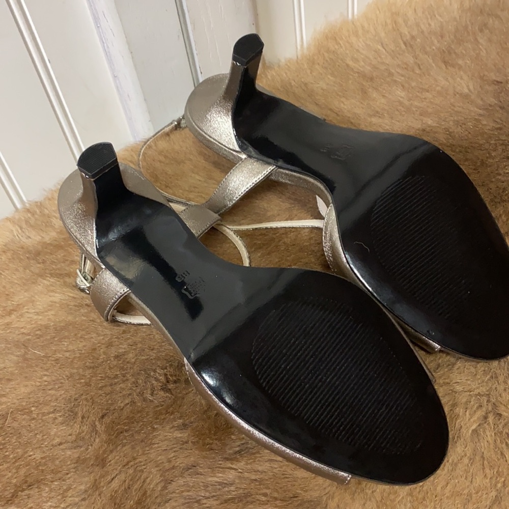 Caparros Rhinestone Bling Strap Heels Shoes 8 NWT Slingback Peep Toe - Picture 10 of 12